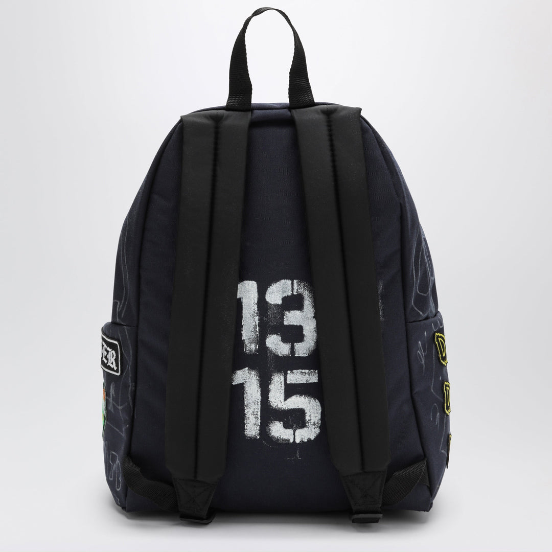 Dagger X Eastpak Sac à Dos Midnight Blue Punk avec Graphismes et Breloques