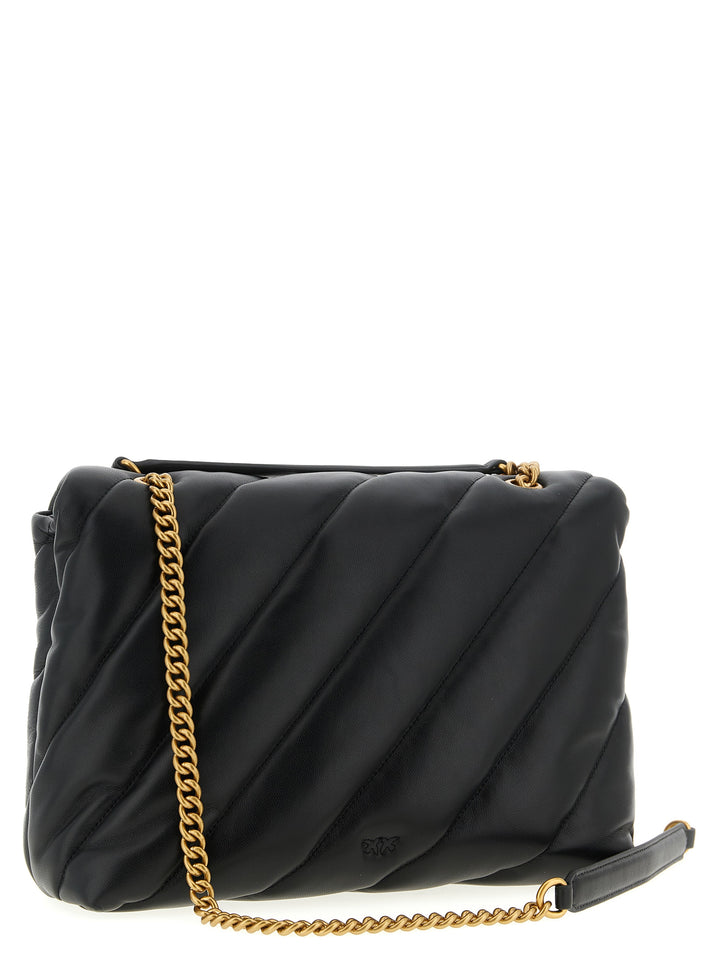 Pinko Love Big Puff Borse a Tracolla - Nero | 14c2c49a10b3c27fce0b3593c7157bfcbb2cc002