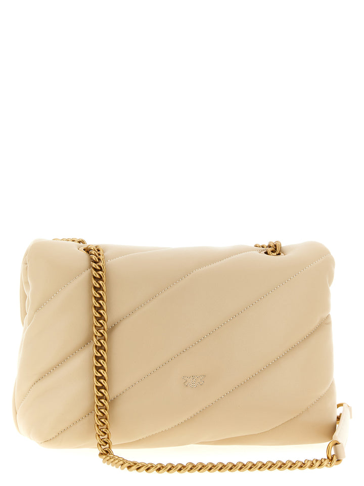 Pinko Classic Love Puff Borse a Tracolla - Beige | 10504ca37d29f09f298ed95d2e35537e0841e214