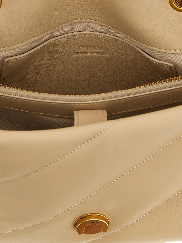 Pinko Classic Love Puff Borse a Tracolla - Beige | 8c954f89791ea04059f094d84d7aec56c8069262