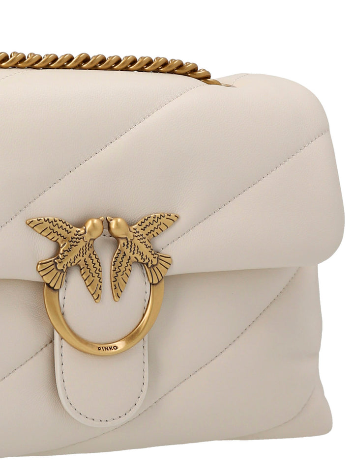 Pinko Classic Love Puff Borse a Tracolla - Bianco | 5056f8b7d7f142a35afe3499699d7e14695baa84