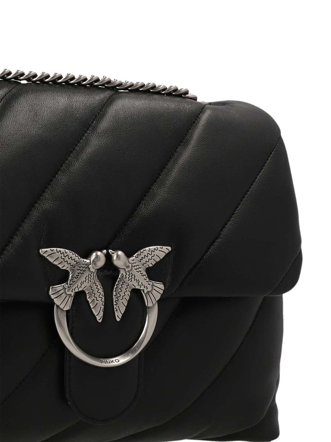 Pinko Classic Love Puff Borse a Tracolla - Nero | 5f041b93fd6abefac70c6df76c3d50d2bf70cb0d