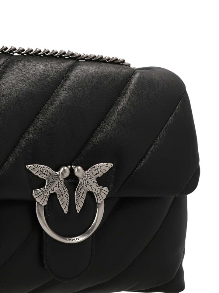 Pinko Classic Love Puff Borse a Tracolla - Nero | 5f041b93fd6abefac70c6df76c3d50d2bf70cb0d