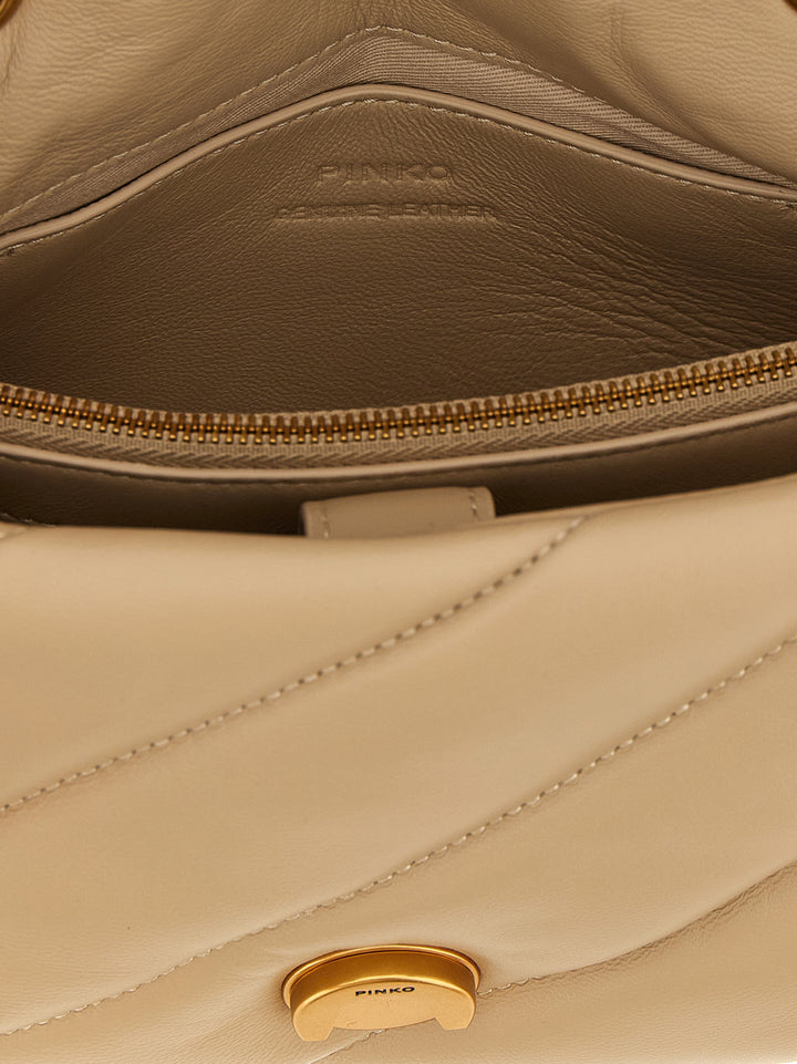 Pinko Mini Love Puff Borse a Tracolla - Beige | 0445d3b0d6419c3abf94b8cb4d9bf63651826010