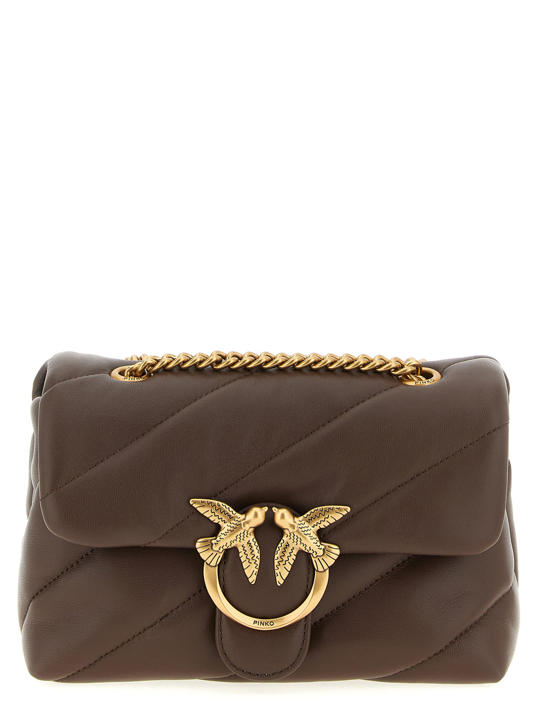 Pinko Love Mini Puff Borse a Tracolla - Marrone | ce6e975621d1f2cb80fb3e65397e4792c677fa31