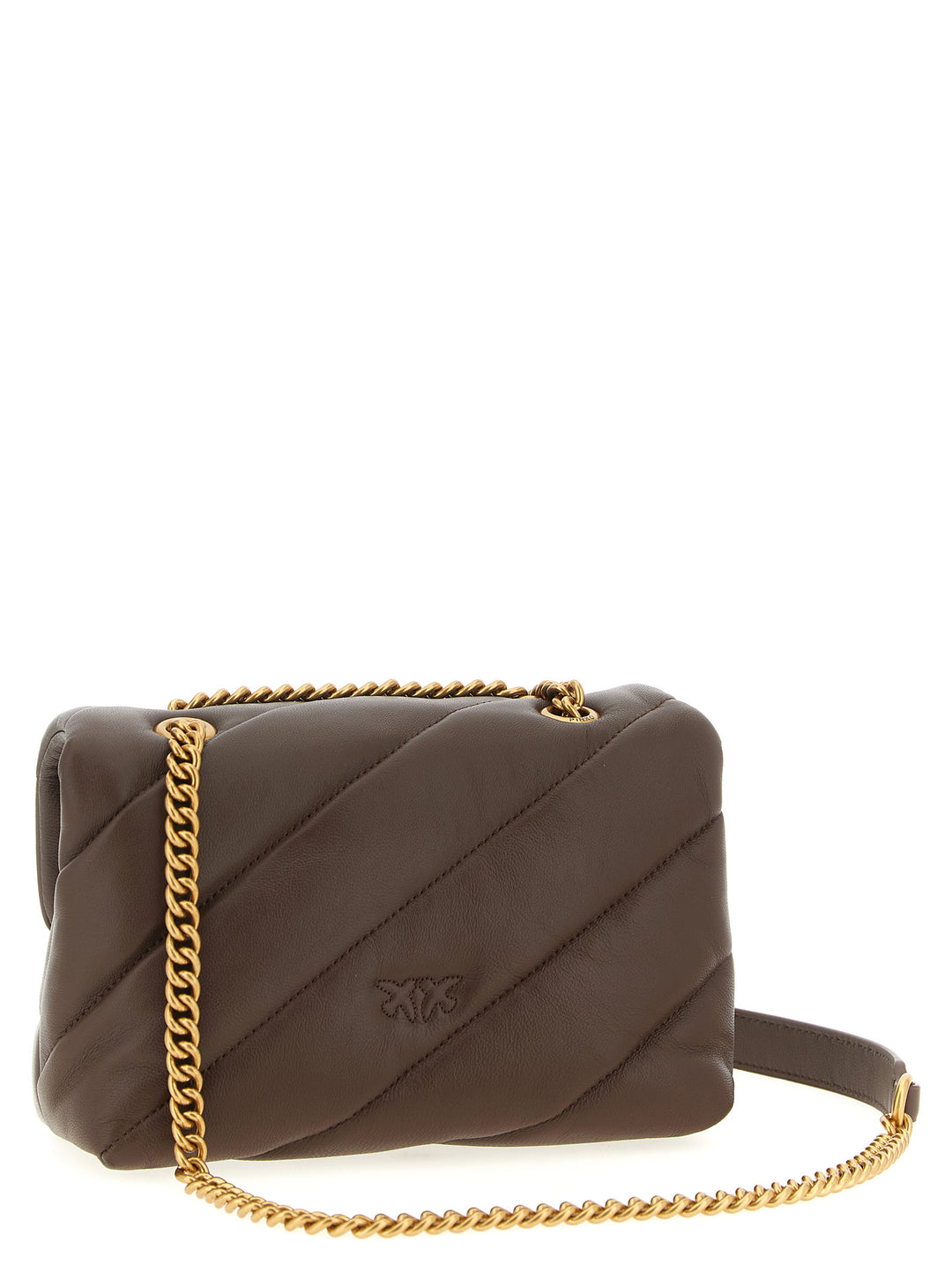 Pinko Love Mini Puff Borse a Tracolla - Marrone | ebe3be1631b9fa044c4140802d9df88f8f2896f1