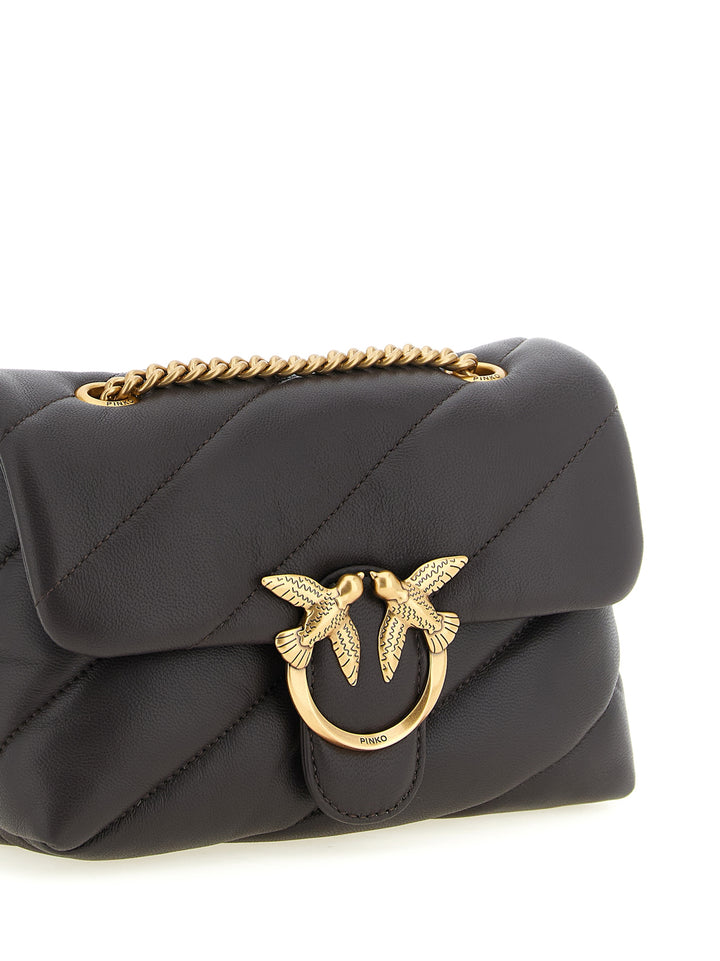 Pinko Love Bag Puff Piccola Borse a Tracolla - Marrone | 1886e3245f6cd3e88154cc68cf43a7ca038fd5be
