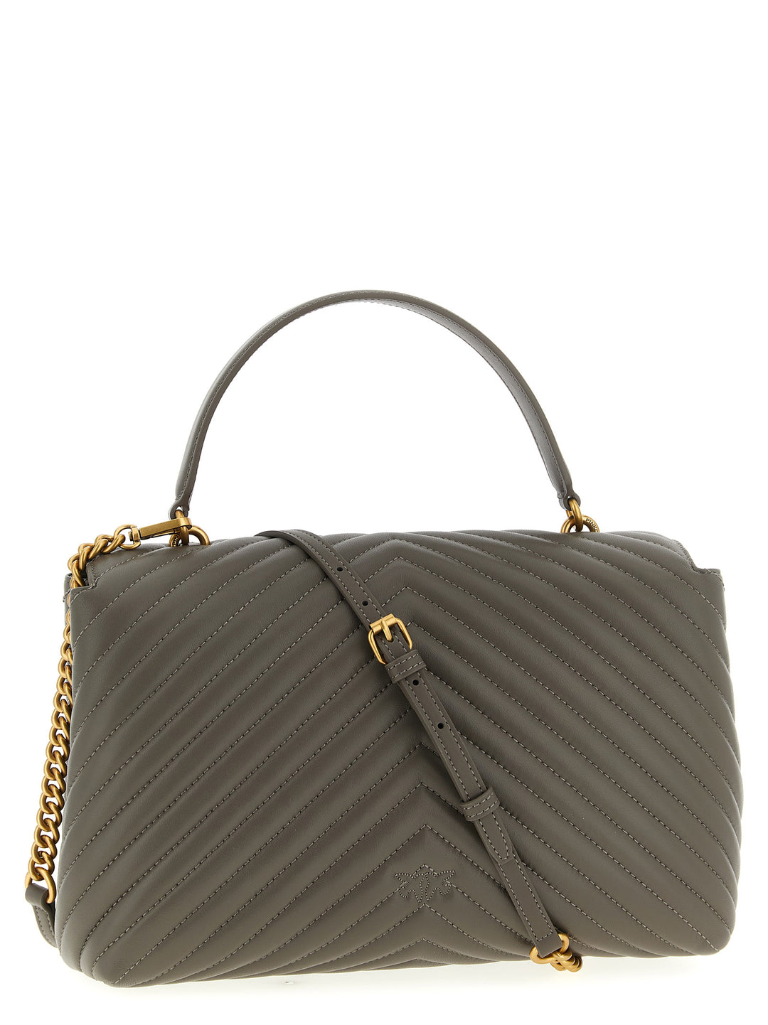 Pinko Big Lady Love Bag Puff Borse a Mano - Grigio | fc3217f3745458d7dfc2dc5fcc5bb4394f00c1aa