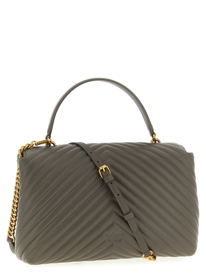 Pinko Big Lady Love Bag Puff Borse a Mano - Grigio | fc3217f3745458d7dfc2dc5fcc5bb4394f00c1aa