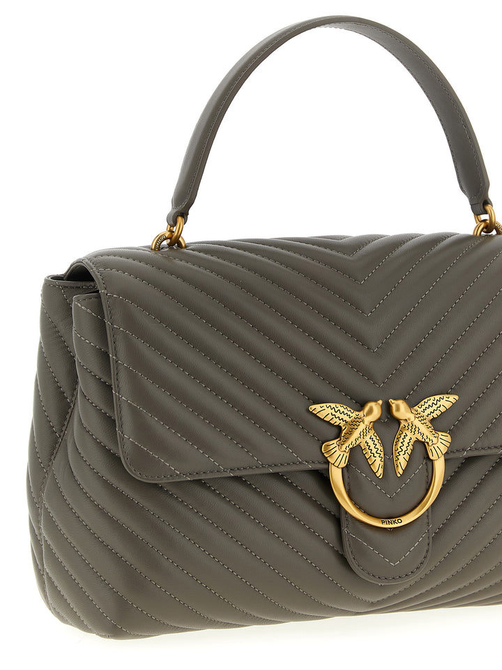 Pinko Big Lady Love Bag Puff Borse a Mano - Grigio | 9aad1fe1968c0f8f18cc83805aa9ff5f8f6f4de7