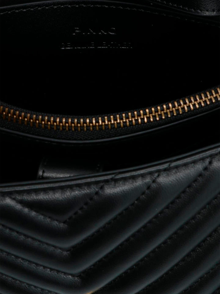 Pinko Big Lady Love Bag Puff Chevron Borse a Mano - Nero | d27e4dab4ab695c8bb21b6884706d296df1d88f7