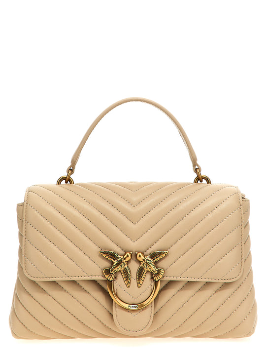 Classic Love Bag Puff Borse A Mano Beige