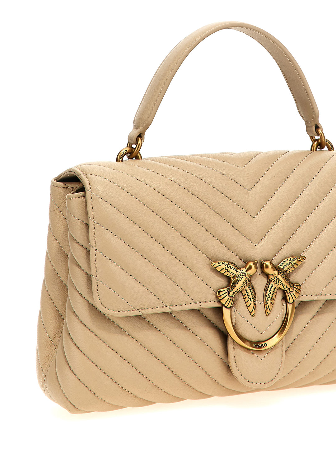 Pinko Classic Love Bag Puff Borse a Mano - Beige | 0ee7b5eb6bb13337a04804d9de6d175d251ffa6f