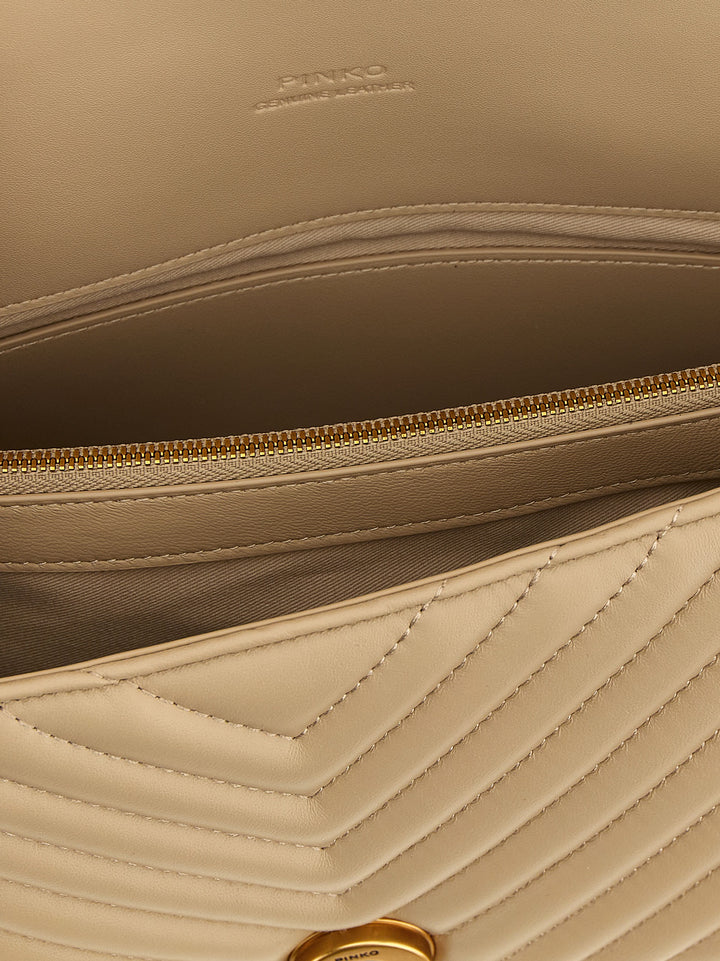 Pinko Classic Love Bag Puff Borse a Mano - Beige | fd8303e374e0316aada1fea2dc755b0fa82824b3