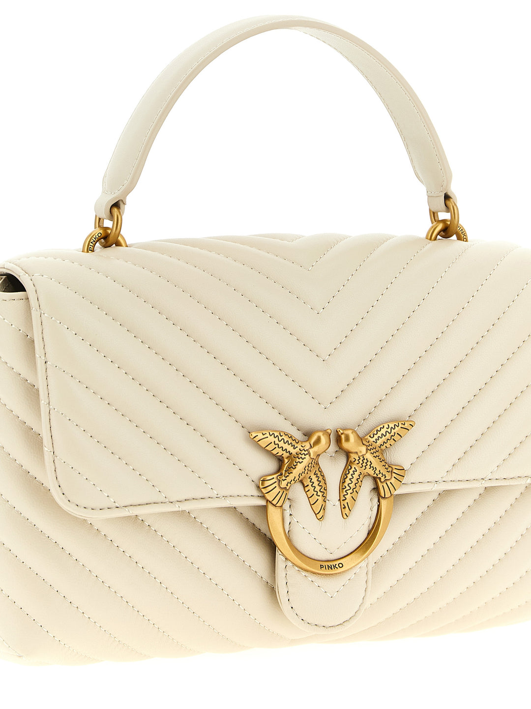 Pinko Classic Love Bag Puff Borse a Mano - Beige | 27a16a04079362e3673b5bec8adbc097d5e749dc