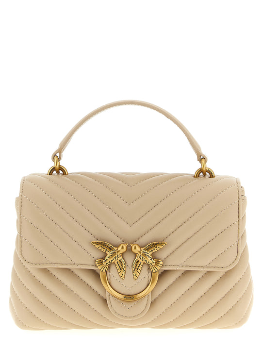Mini Lady Love Puff Borse A Mano Beige