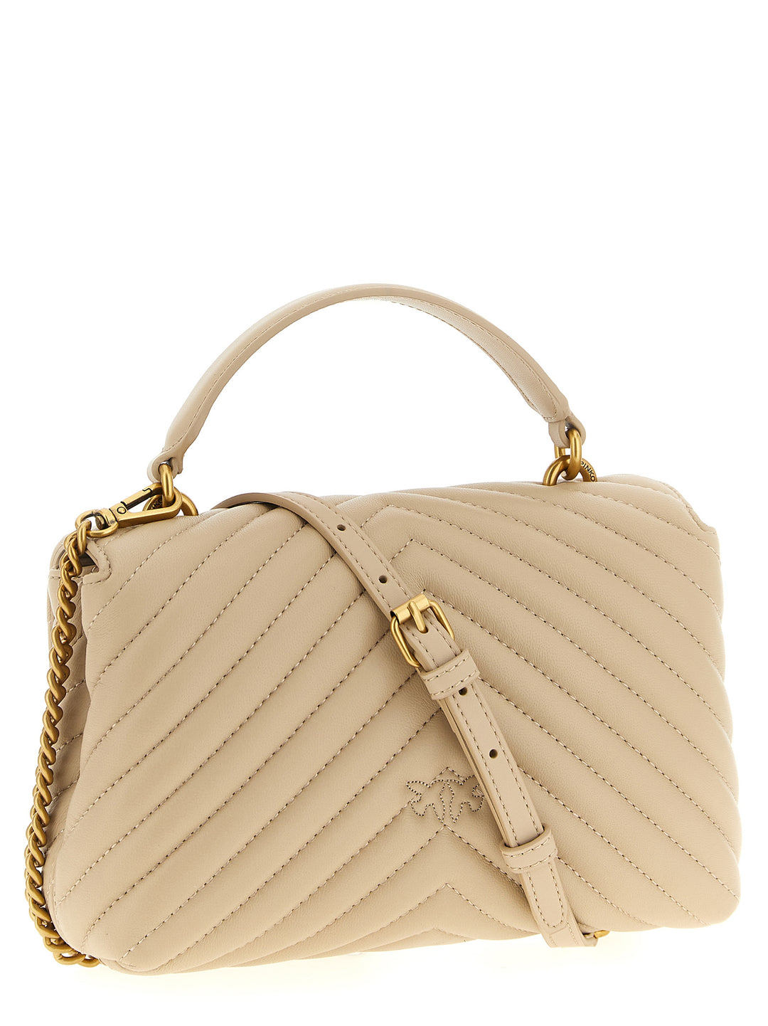 Pinko Mini Lady Love Puff Borse a Mano - Beige | 9c42f352e7d1d91eb1a7cdb2702536f4917a6ab5