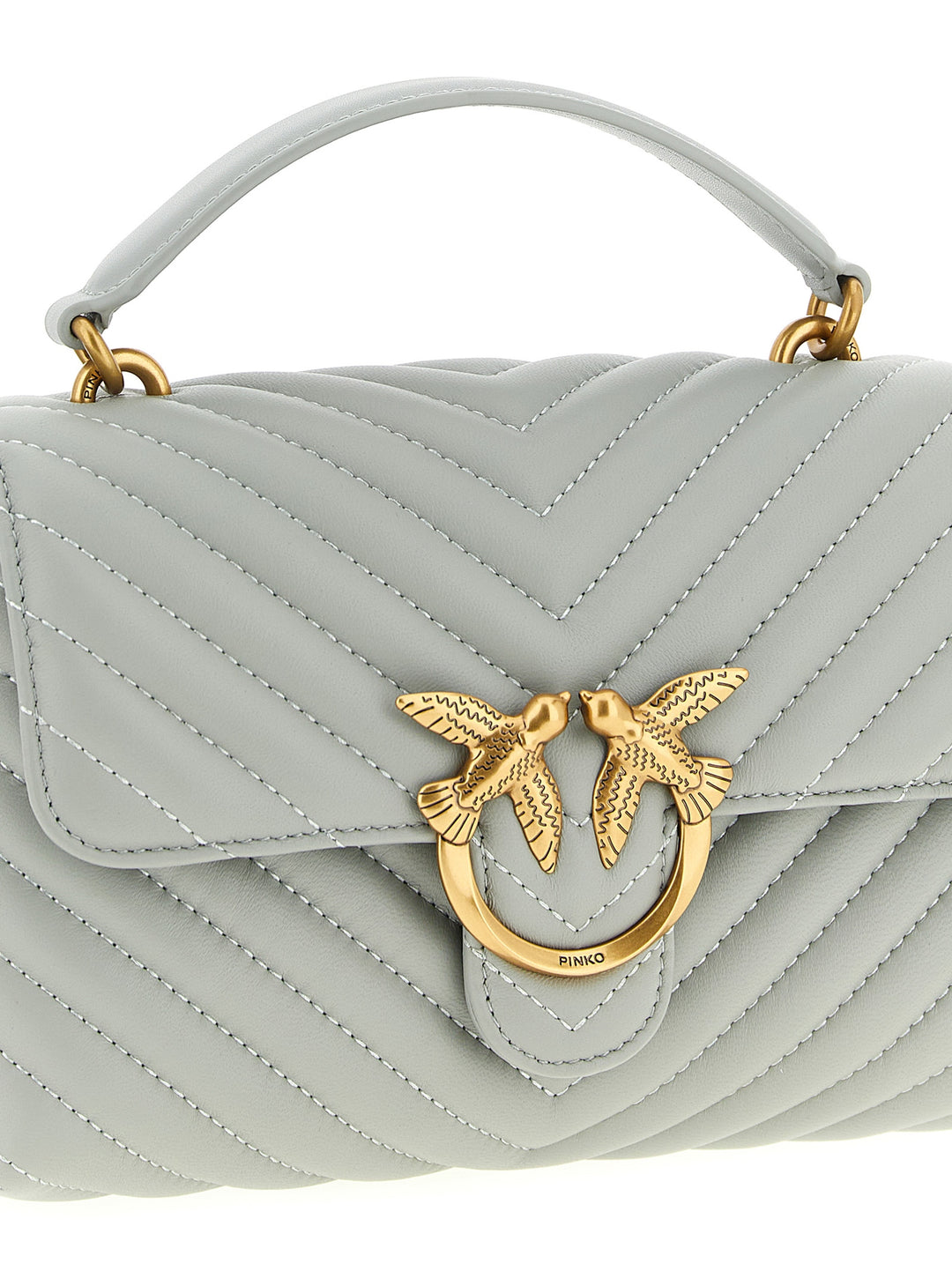 Pinko Mini Lady Love Puff Borse a Mano - Grigio | 07cb654aeab6b6339e51dbf4eb7436dcf6c2cd2d