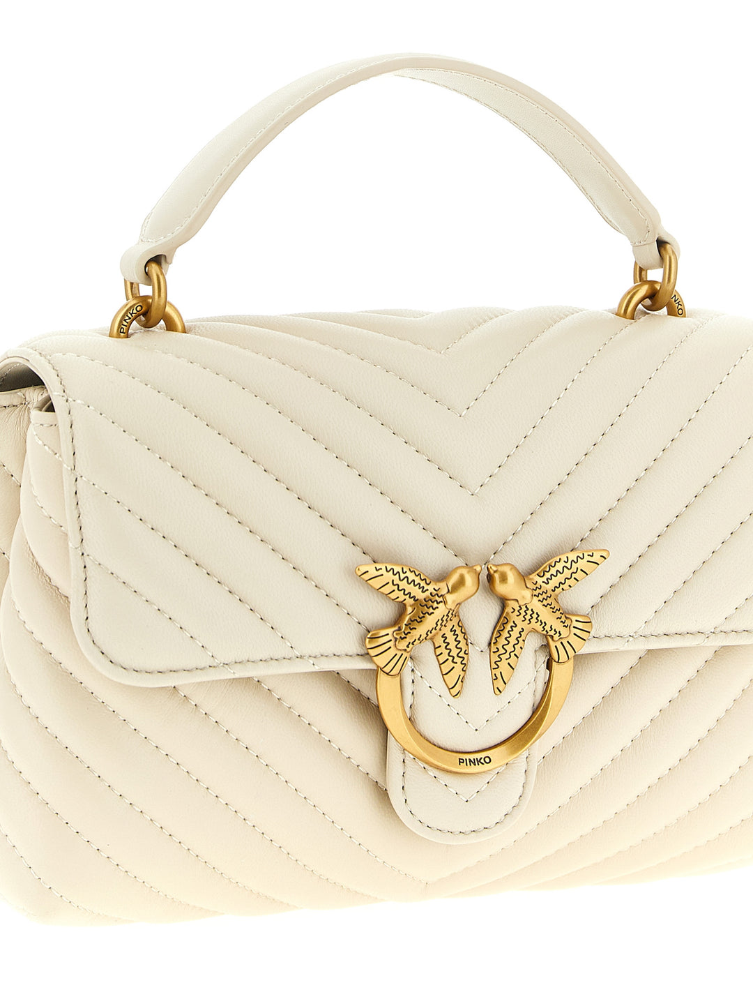 Pinko Mini Lady Love Puff Borse a Mano - Bianco | ca224aa7c571d037ca756bf5dc182800a8452777
