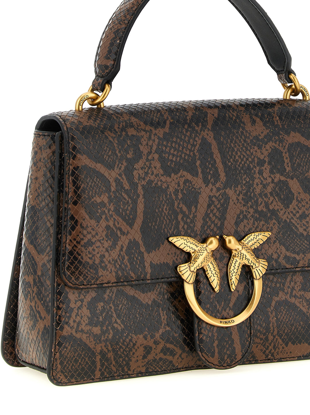 Pinko Love One Light Borse a Mano - Marrone | f366efedf25f73e5b8c10cd143149d153fb5840d
