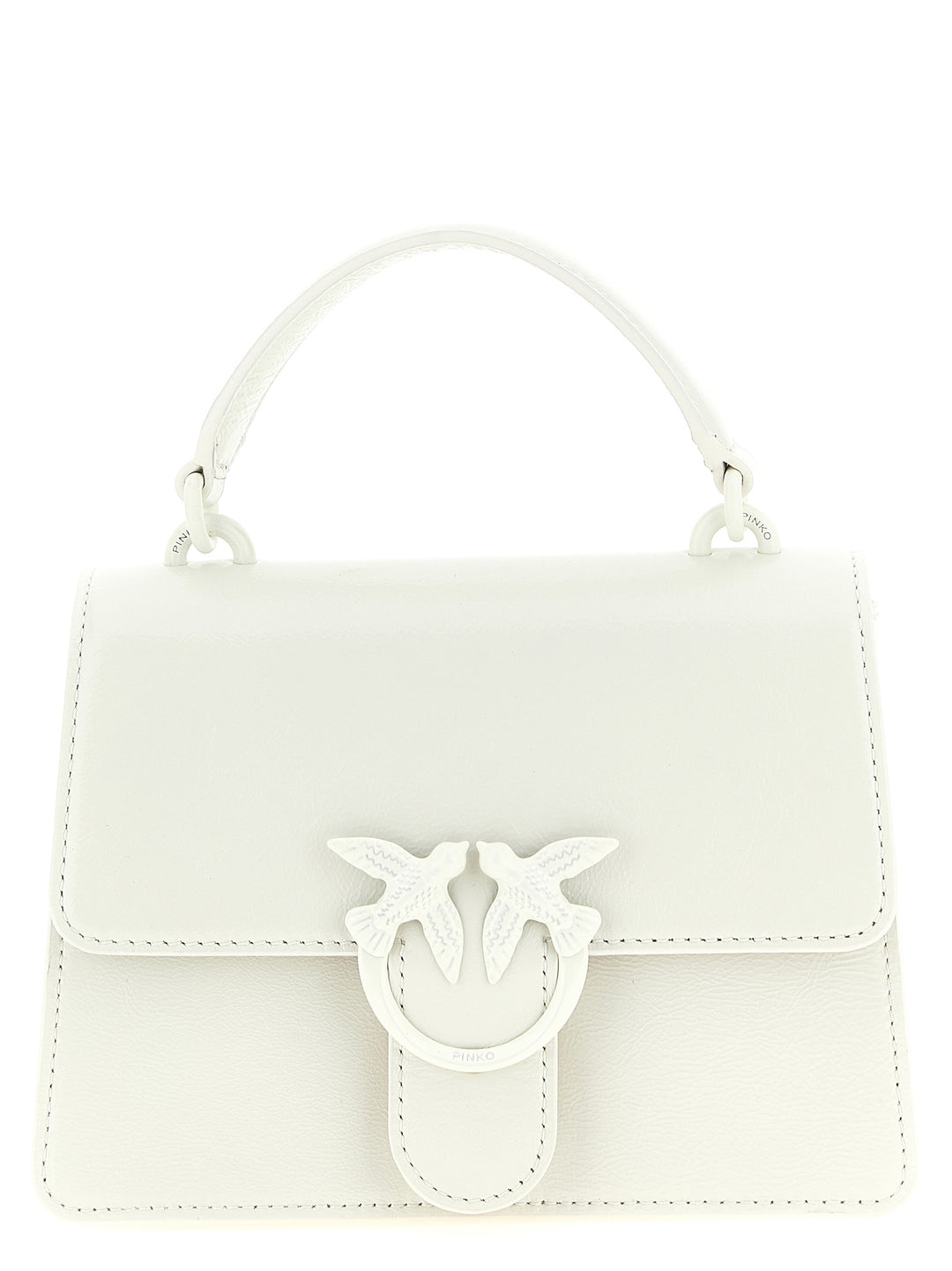 Pinko Mini Love One Light Borse a Mano - Bianco | dfec19ee0000b02066afd5d543109a6215d5a210