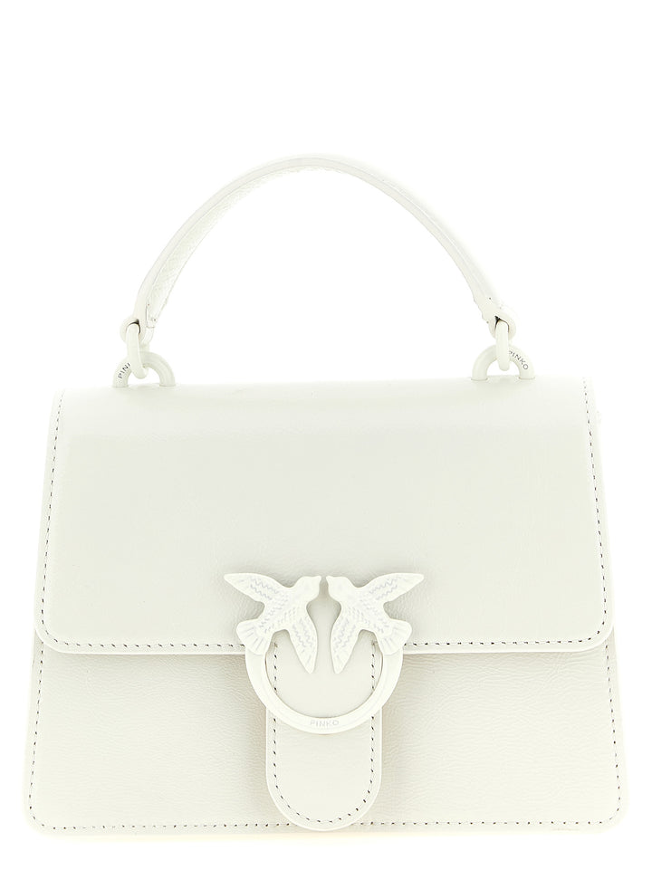 Pinko Mini Love One Light Borse a Mano - Bianco | dfec19ee0000b02066afd5d543109a6215d5a210