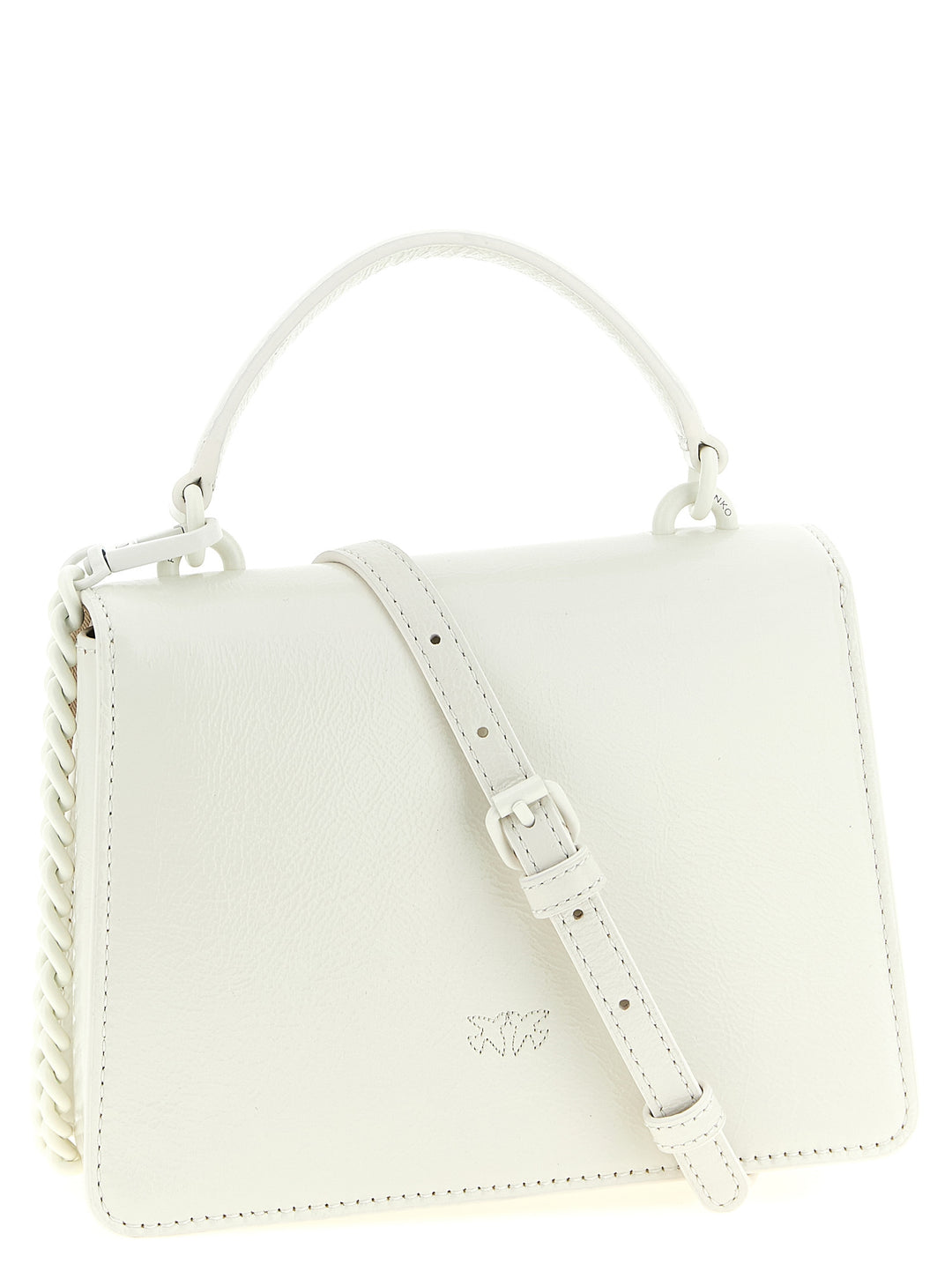 Pinko Mini Love One Light Borse a Mano - Bianco | 4a281cef50b26b0e09ffd3693b7218bdcd404b4b