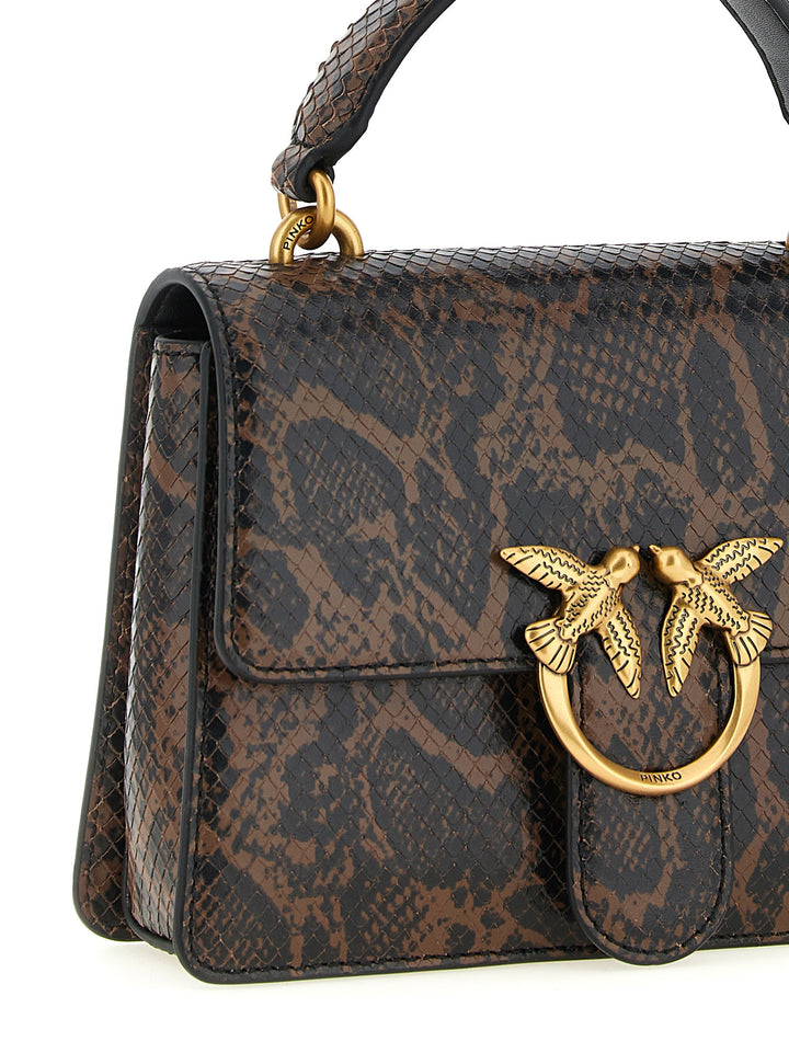 Pinko Mini Love One Light Borse a Mano - Marrone | 4a51c35e1ac8090ca917166489d1708e9388765b