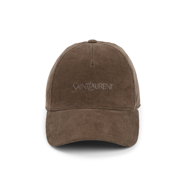 Brown Corduroy Cotton Hat