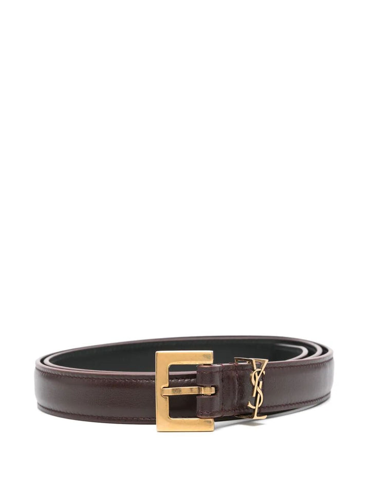 Saint Laurent Paris Cinture - Marrone | 49cf40900b99d8c044670f8b83dbb760df2f8213