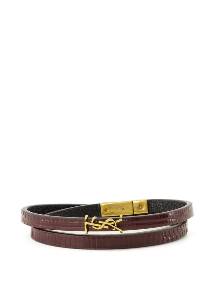 Saint Laurent Paris Bracciale - Rosso | c9d22067c401c7f9b27521c9d6737dfc4e610a34