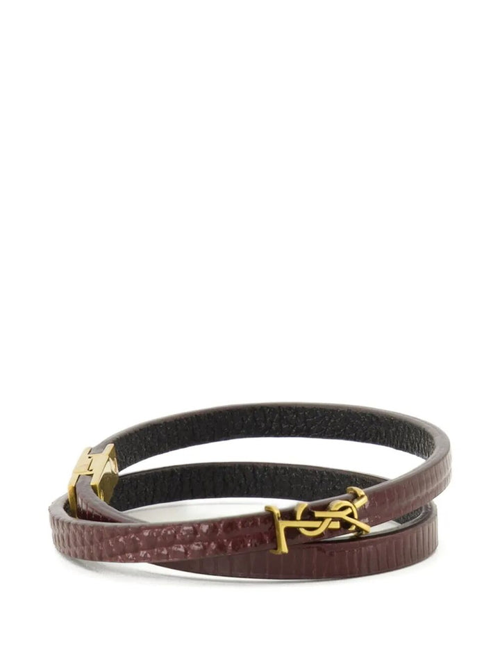 Saint Laurent Paris Bracciale - Rosso | df13eec12b1b05e300d88424eb0889e64638088e