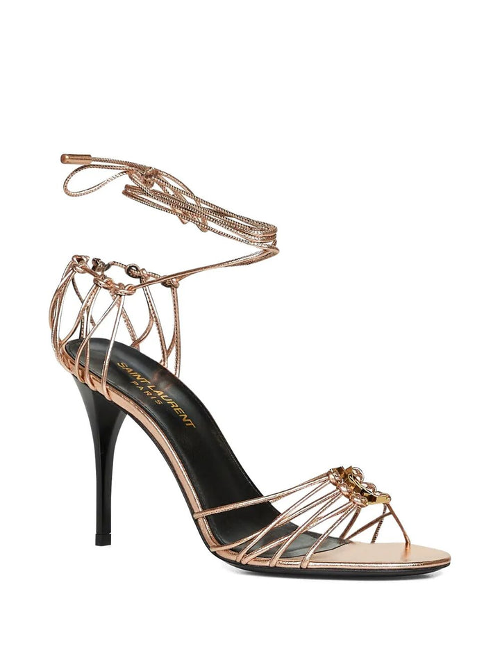 Saint Laurent Paris Sandali - Metallic | 36228ab4204f3dd8019b4615493d474ae51297a1