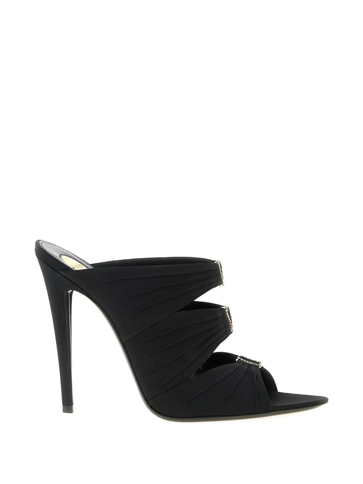 Saint Laurent Paris Sandali - Nero | cab52c066f82134c75428103e6cf08b60e2f1889
