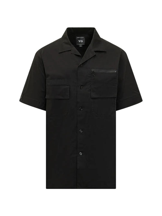 Camicia A Maniche Corte Con Tasche Multiple