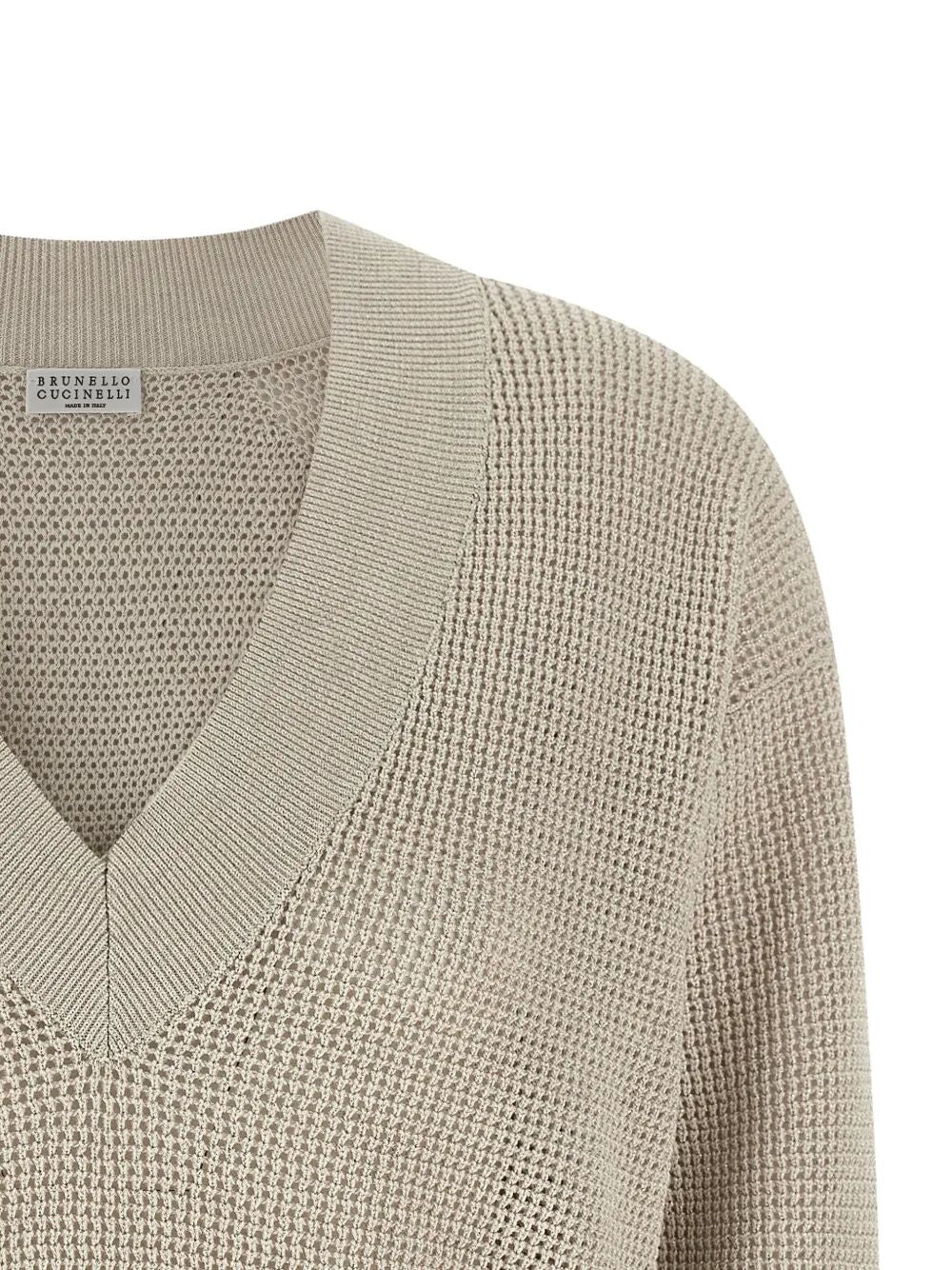 Brunello Cucinelli V neck - Nude & Neutrals | ad7d0264d9f65525da2ee256b4e69f41a4cf10f3