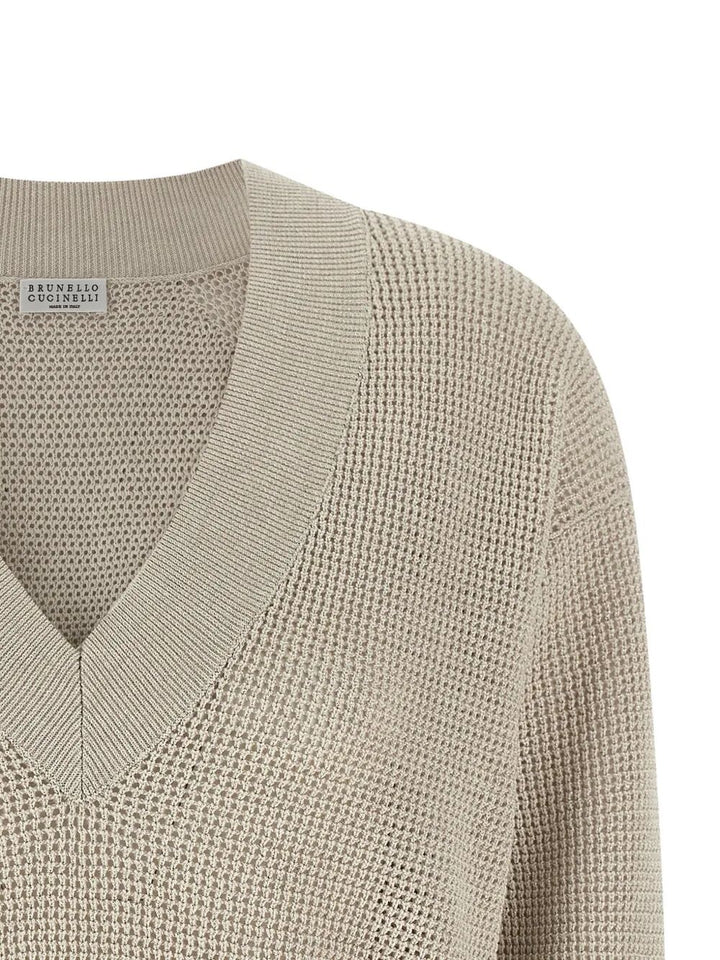Brunello Cucinelli V neck - Nude & Neutrals | ad7d0264d9f65525da2ee256b4e69f41a4cf10f3