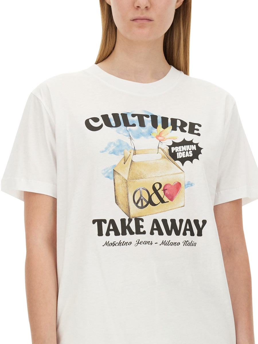 Moschino Jeans T shirt - Bianco | Wanan Luxury