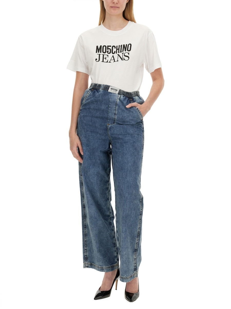 Moschino Jeans T shirt - Bianco | Wanan Luxury