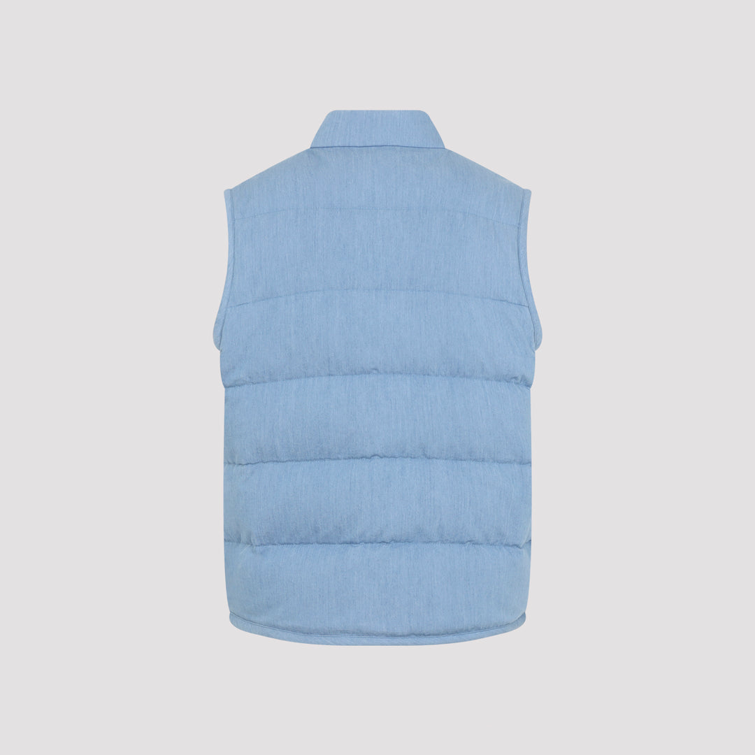 Moncler Gilet - Blu | 3cc55bd29675df4b62a4373f64eb745c79de962a