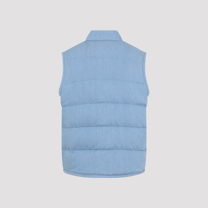 Moncler Gilet - Blu | 3cc55bd29675df4b62a4373f64eb745c79de962a