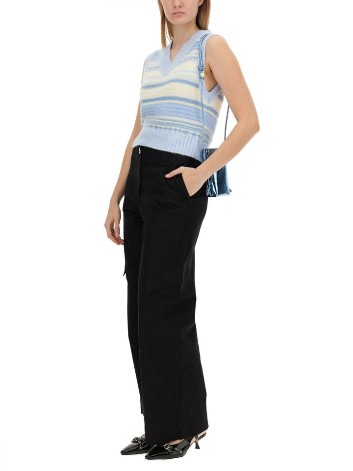 Ganni Gilet - Azzurro | Wanan Luxury