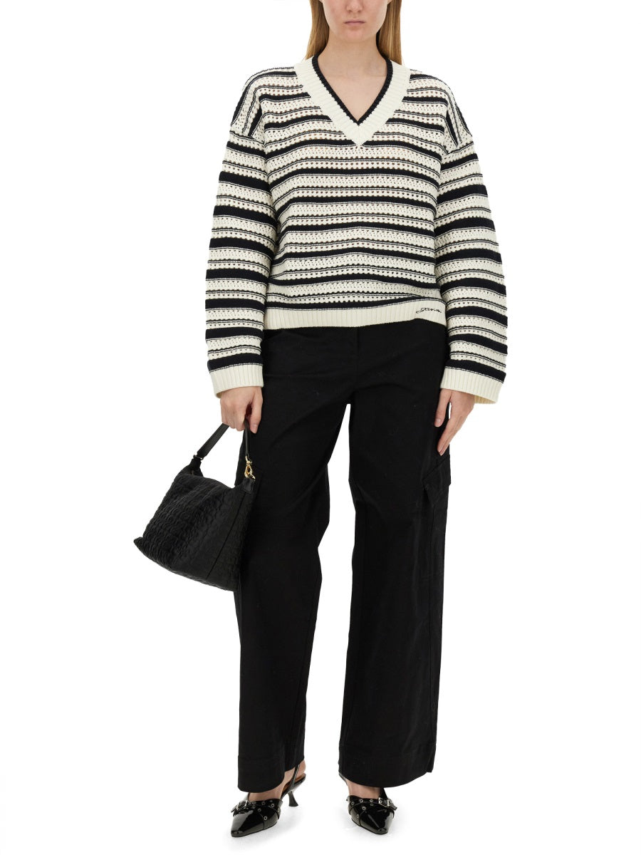 Ganni Pantaloni - Nero | Wanan Luxury