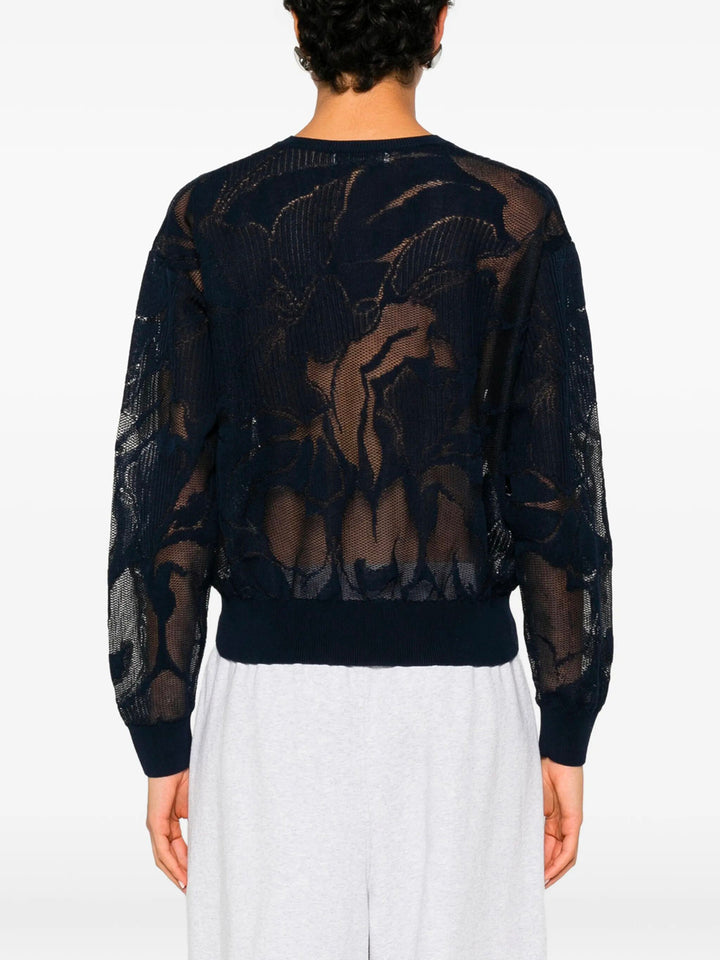 Dries Van Noten V neck - Blu | 61aa21b6c1f71bc281ad8c35a6fc12af0fe19afa