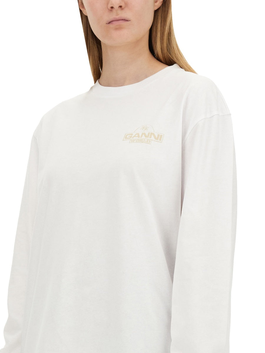 Ganni T shirt - Bianco | Wanan Luxury