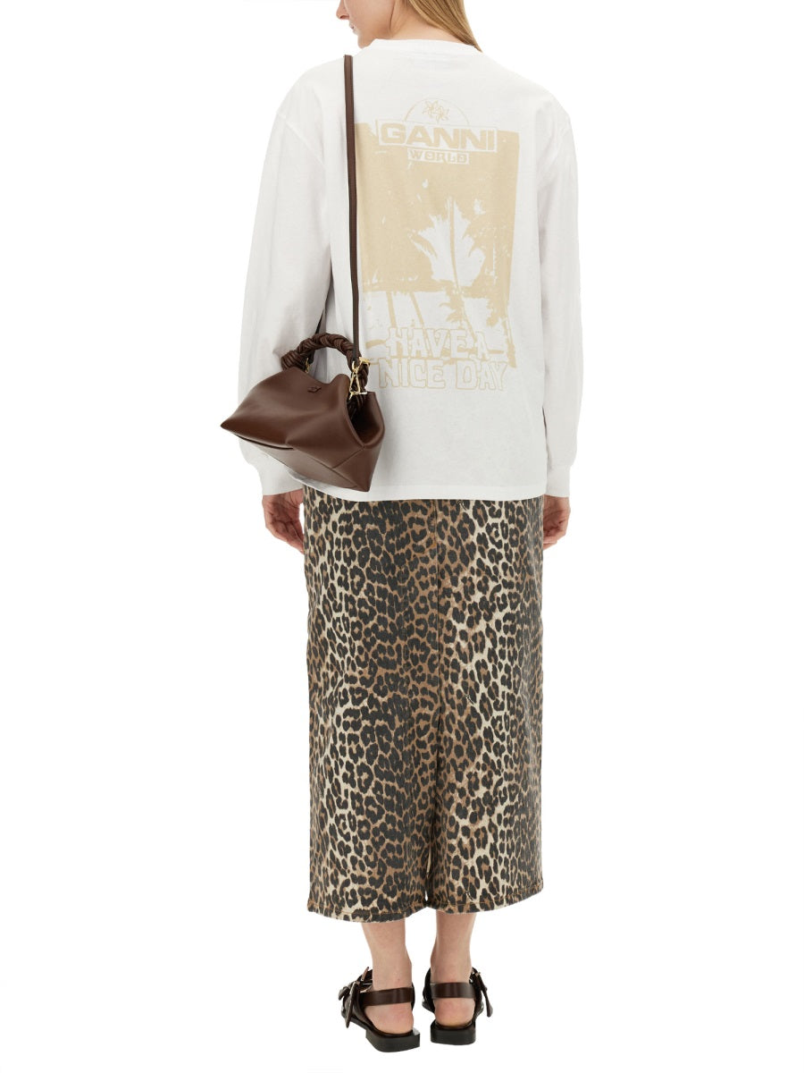 Ganni T shirt - Bianco | Wanan Luxury