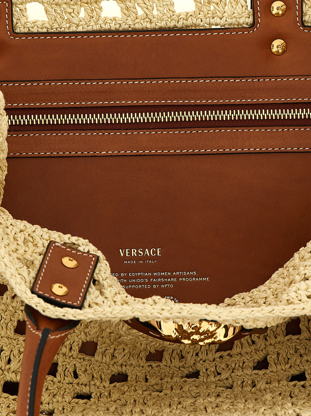 Versace La Medusa Tote - Beige | 5c201b3dccfe1abea7b6b4683dd61227009723ee