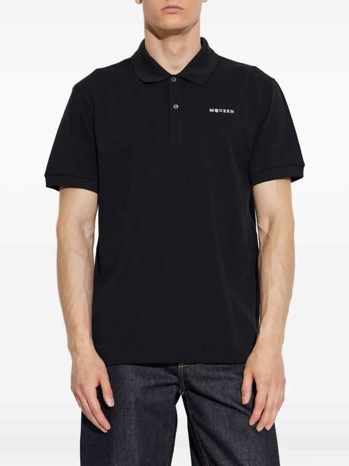 Alexander Mcqueen Polo - Nero | 32ea3560150355bd4a7b1f23865d1034786d0f85