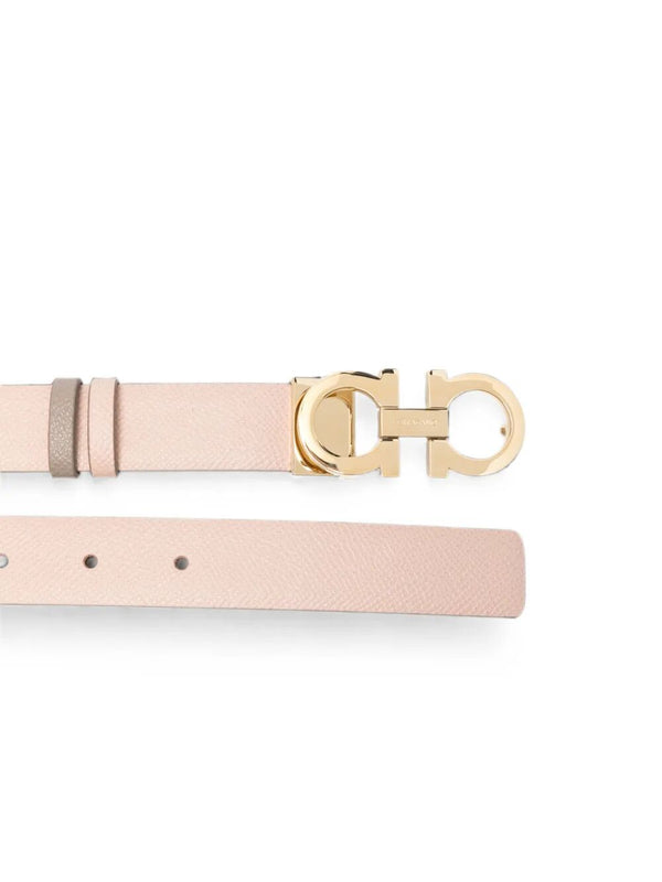 Smoke Grey And Black Calf Leather Belt