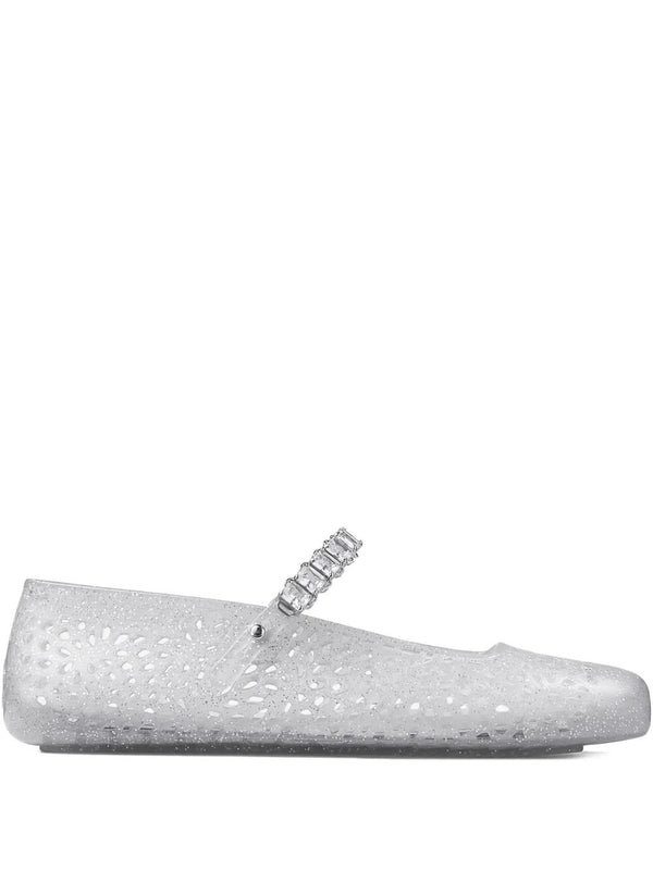 Ballerine Jelly Trasparenti Con Cristalli